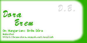 dora brem business card